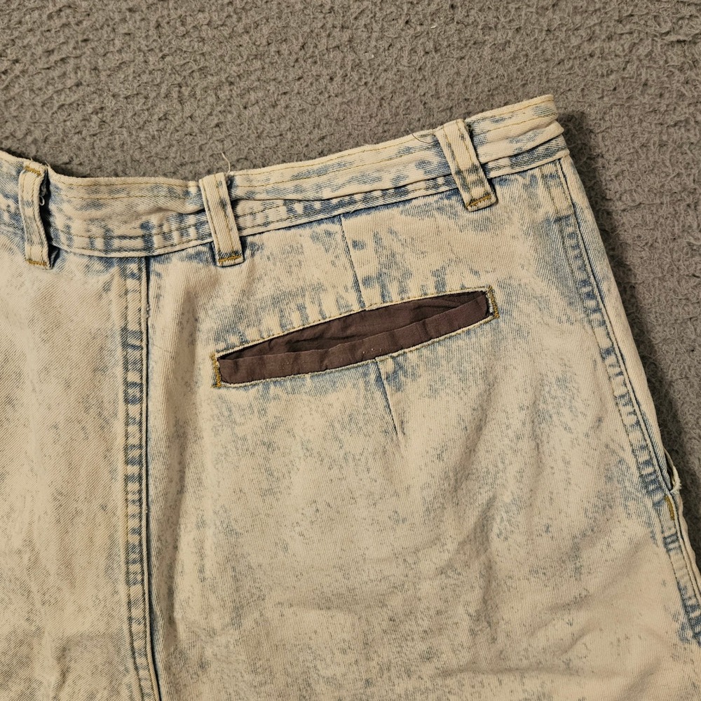 Vintage Quiksilver Denim Shorts Size 30 x 8 USA Made Light Acid Wash Jorts - Picture 5 of 15